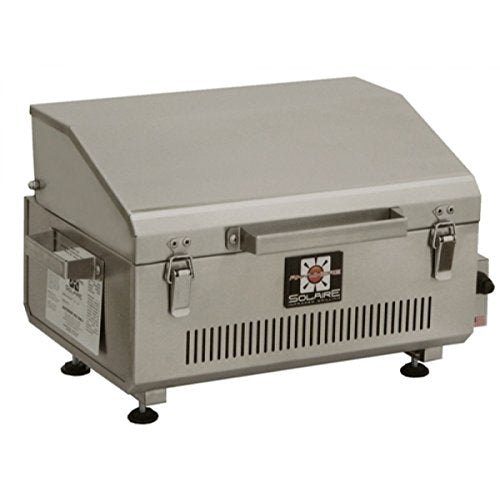 Solaire SOL-IR17BWR Portable Infrared Gas Grill With Free Carrying Bag & Warming Rack, Stainless Steel