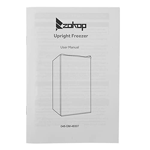 ZOKOP 3 Cu.ft Compact Upright Freezer, Free Standing Mini Freezer with Single Door and Shelves, Adjustable Leveling Legs for Home, Office, Dormitory, Apartment (Black)