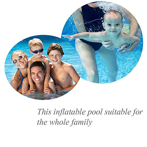 Extra Large 850L Inflatable Pool,PVC Family Swimming Pool Kiddie Pools Above Ground Pool with Pump
