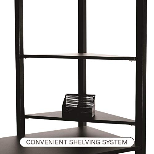 DHP Abode Metal Frame With Desk And Ladder, Full, Black 1 Loft Bed, Twin