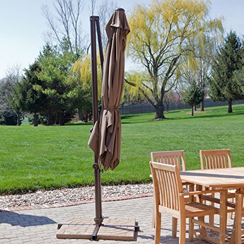 Treasure Garden 8.5-ft. Square Offset Patio Umbrella