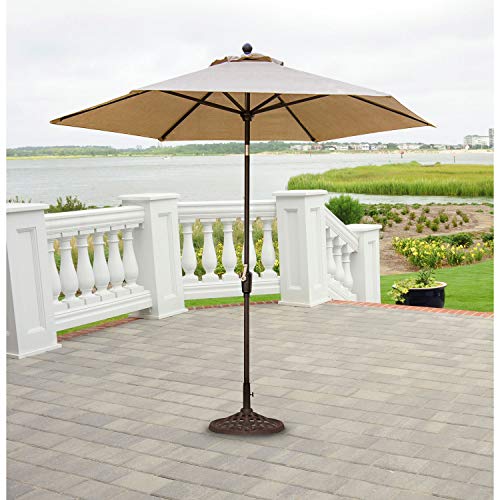 Hanover TRADUMB-11 Traditions Rust-Free Aluminum Outdoor Patio PVC Sling Tan 11 f, 11'