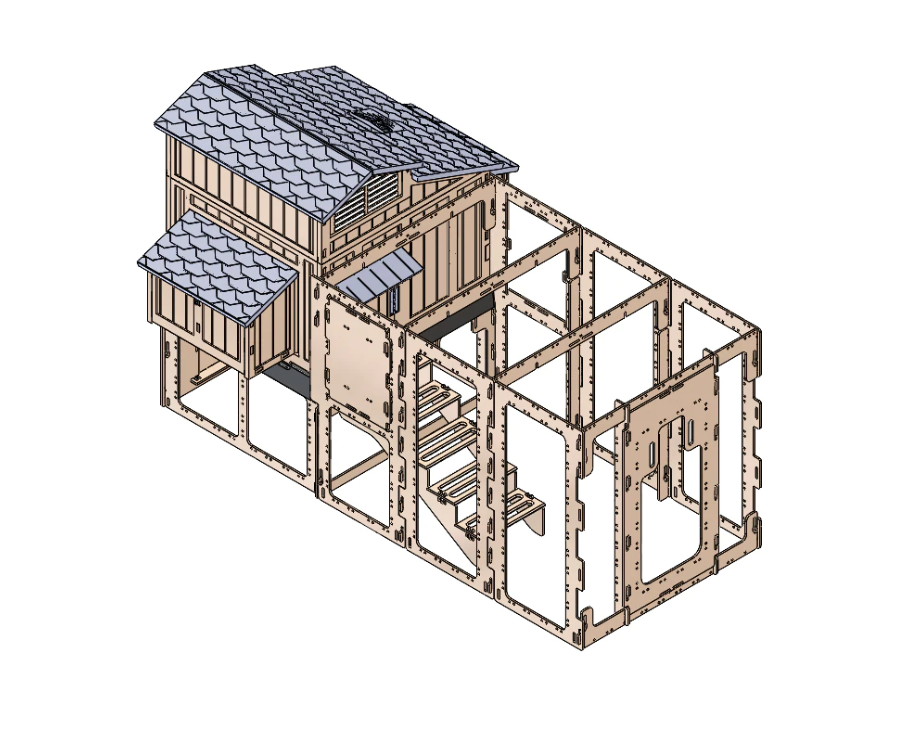 Snap Lock Small Chicken Run To Fit Coop (Sold Separately) New