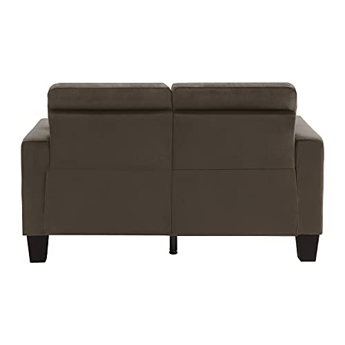 Lexicon Leighton Fabric Loveseat with 2 Pillows, 57