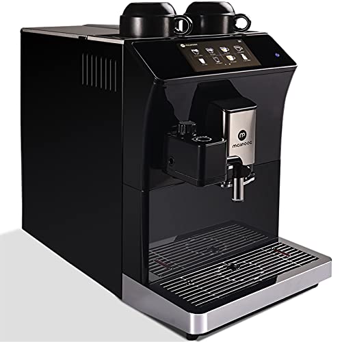 Mcilpoog Super-automatic Espresso Coffee Machine With Smart Touch Screen For Brewing 16 Coffee Drinks WS-203