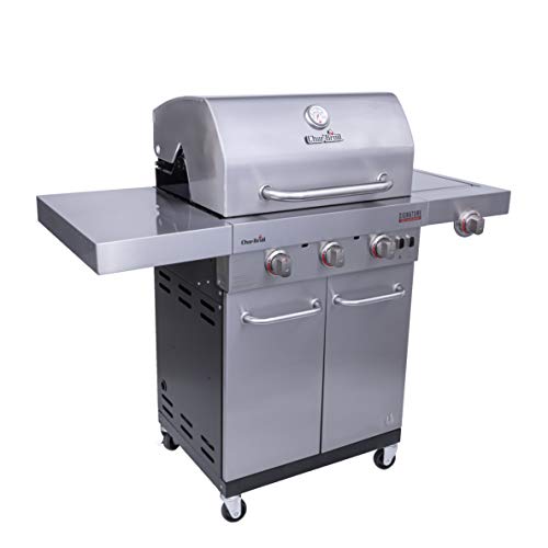 Char-Broil 463342620 Signature TRU Infrared 3-Burner Cabinet Style Gas Grill, Stainless Steel