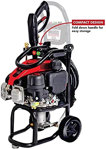 SIMPSON Cleaning CM60912 Clean Machine Gas Pressure Washer Powered by Simpson, 2400 PSI at 2.0 GPM, Black