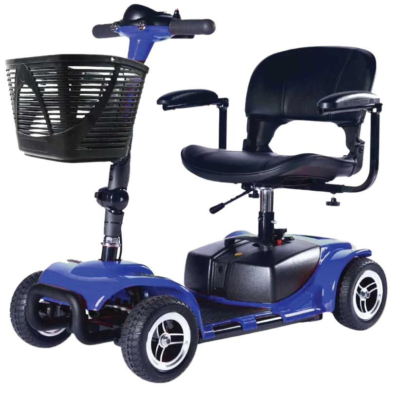 Zip'r Roo 4 Wheel Travel Mobility Scooter Blue Open Box