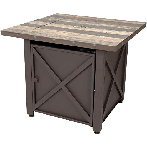 Endless Summer GAD15264SP 30-in W 50000-BTU Brown Tabletop Steel Propane Gas Fire Table