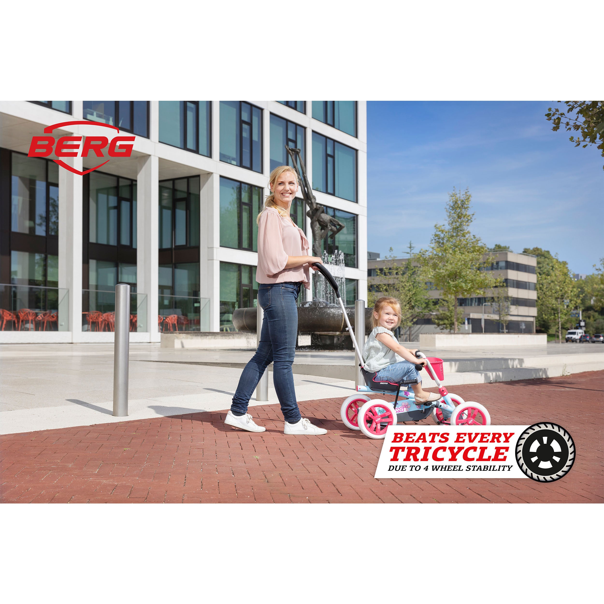 BERG Buzzy Bloom 2-In-1 Pedal Kart