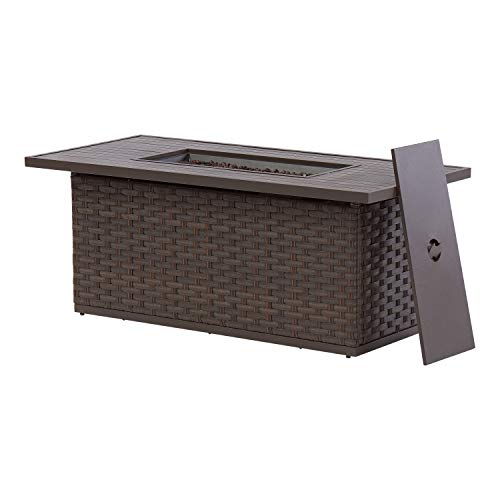 Premium Sturdy Outdoor Patio Fire Pit Dining Table 55,000 BTU 60