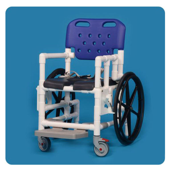 IPU Shower Access Chair with Deluxe Open Front Seat and Molded Backrest