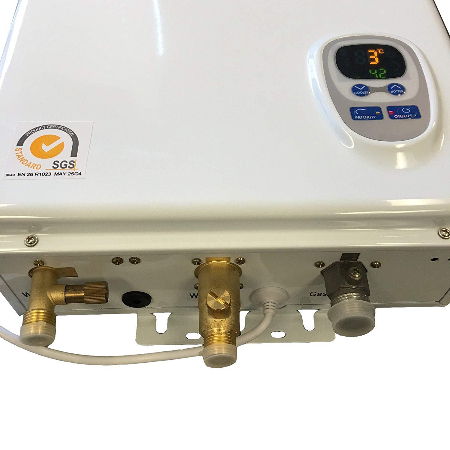 Excel 10009 Pro 6.6 GPM Liquid Propane LP Tankless Water Heater Whole House with Flue Kit New