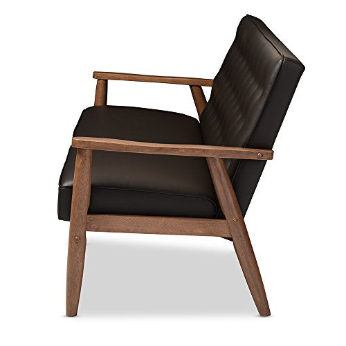 Baxton Studio BBT8013-Brown Sofas, Brown