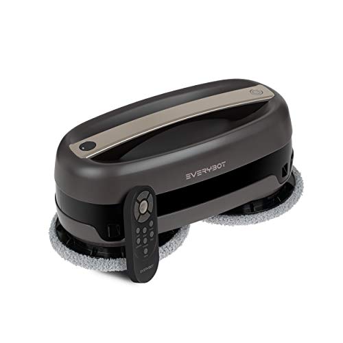EVERYBOT 'Edge Mocha', Powerful Autonomous Smart Robot Mop for All Kinds of Hard Floor Care and Cleaning with Dual 5,700RPM Motors Controlled by Remote Control