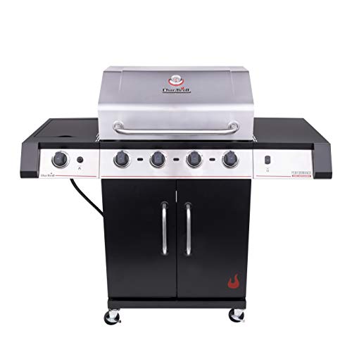 Char-Broil 463341021 Performance TRU-Infrared 4-Burner Cabinet-Style Liquid Propane Gas Grill, Stainless/Black