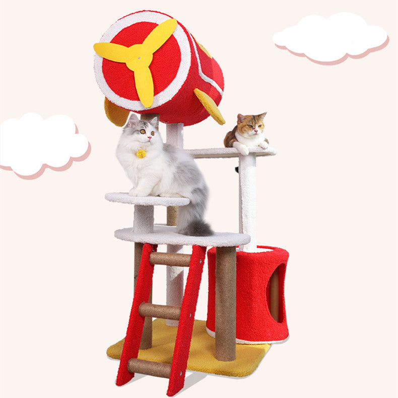 Red Airplane Cat Tree