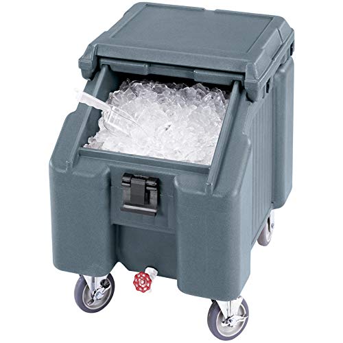 Cambro Manufacturing Cambro ICS125L191 - Ice Caddies, Granite Gray, 125 Lbs. Cap, 2 Swivel, 2 Locking