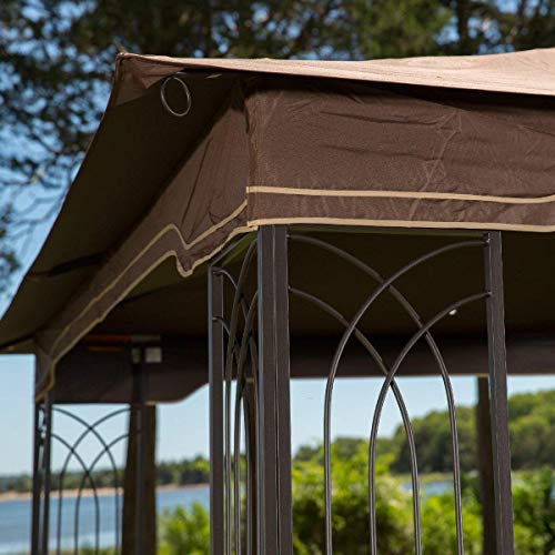 Sunjoy L-GZ798PST-E Regency Gazebo with Mosquito Netting