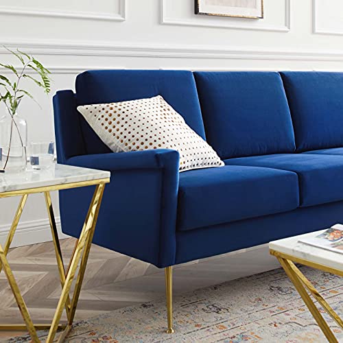 Modway Chesapeake Performance Velvet, Sofa, Gold Navy