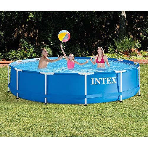 Intex 12 Foot x 30 Inch Above Ground Swimming Pool (Pump Not Included) (3 Pack)