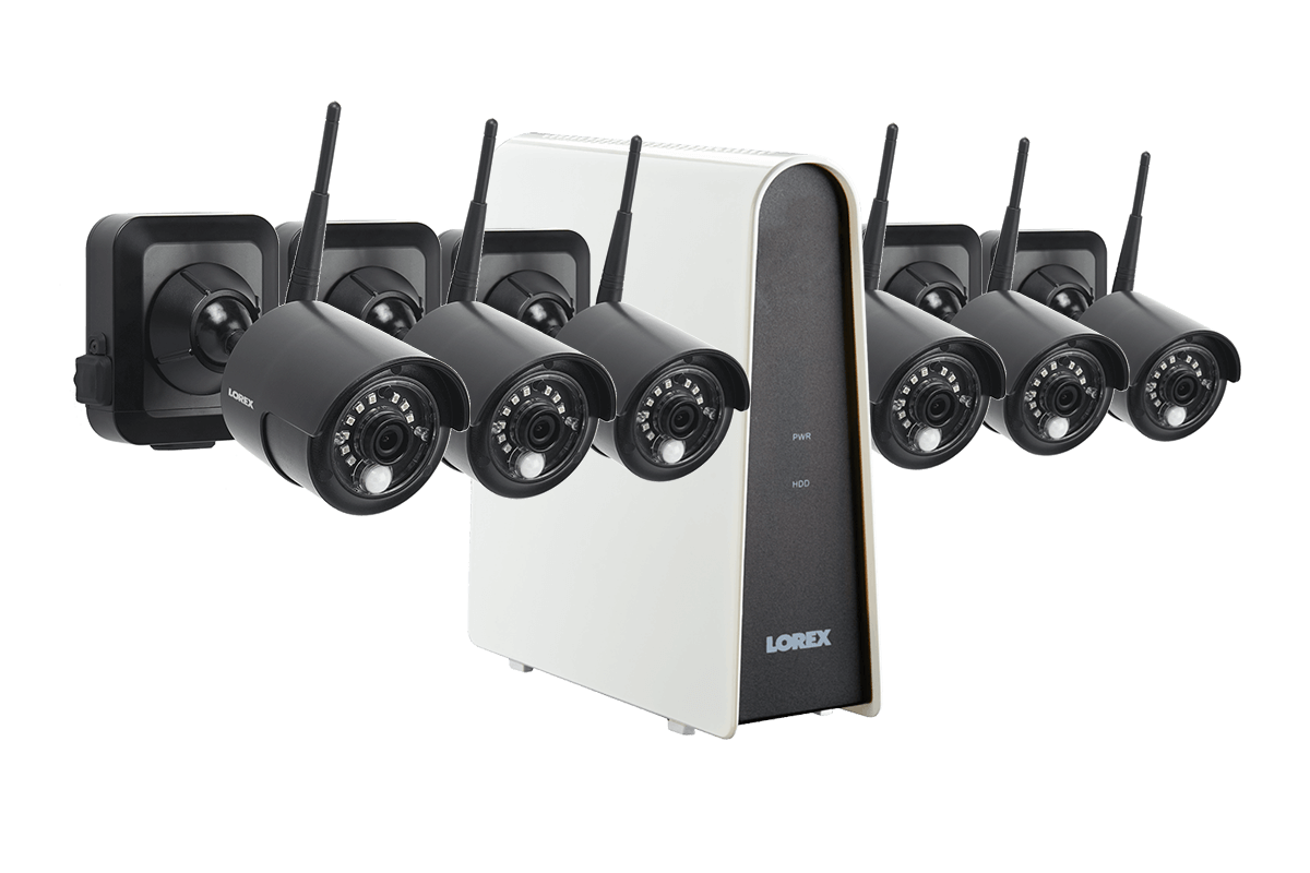 Lorex LWF1080BG1-66 Wire Free Battery 6 Camera 6 Channel Indoor/Outdoor Security Surveillance Open Box