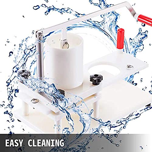 Glowintime Burger Press,Commercial Hamburger Patty Press Maker,Manual Burger Forming Machine Burger Presses Tool PE Material with Tabletop Fixed Design(2 Sets of Patties Model 1.77Inch and 4.33Inch)