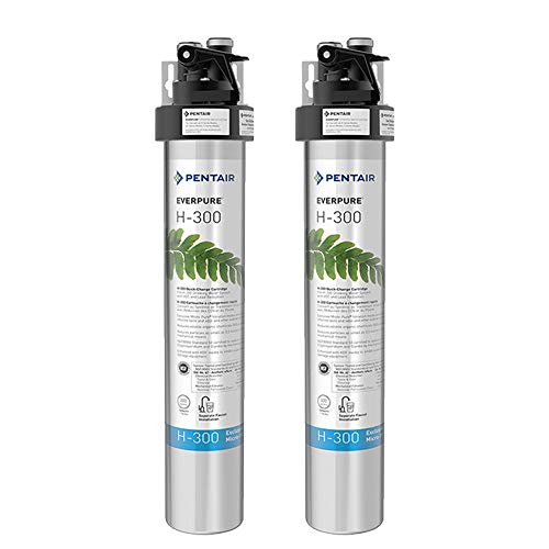 Everpure Pentair H-300 125 PSI Compact Drinking Water Filtration System (2 Pack)