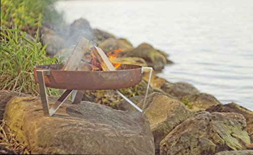 Curonian Agila Solid Steel Wood Burning Fire Pit