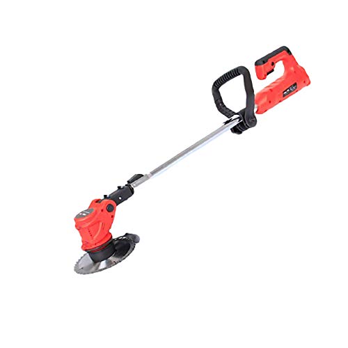 24V Electric Lawn Mower, Small Retractable Home Wireless Trimmer, Portable Lithium Battery Rechargeable Handheld Lawn Mower, Suitable for Garden Lawn A,24V2.0