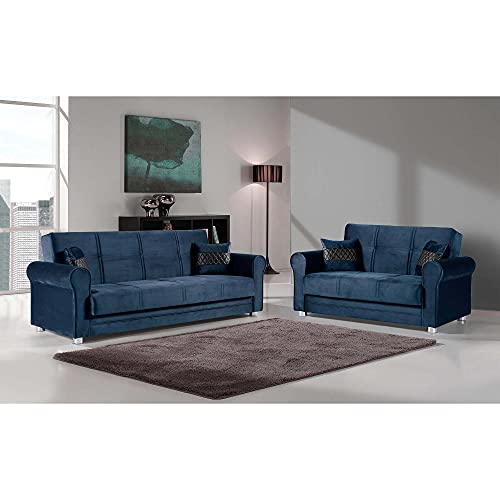 Ottomanson Aras Collection, Sofabed, Blue - LEGACY