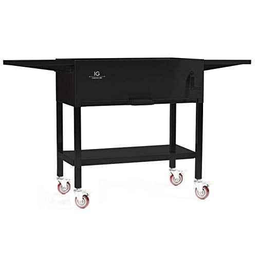 IG Charcoal BBQ Coated Steel Barbecue in Matte Black