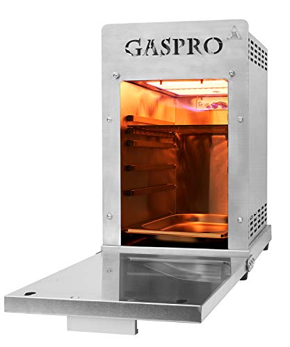 GASPRO 1500℉ Quick Cooking Propane Infrared Steak Grill with Foldable Dustproof Panel, 304 Stainless Steel, CSA Certified