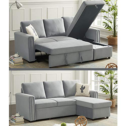 Reversible Sleeper Sectional Sofa -83.46