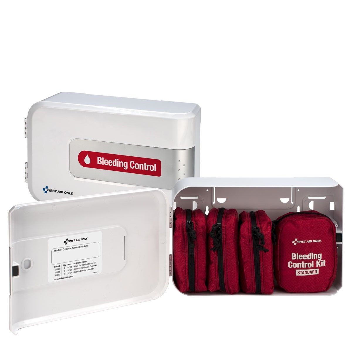 First Aid Only Smart Compliance Bleeding Control Cabinet - Standard Pro
