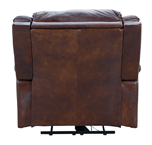 Signature Design by Ashley Catanzaro Power Recliner Adjustable Headrest Mahogany