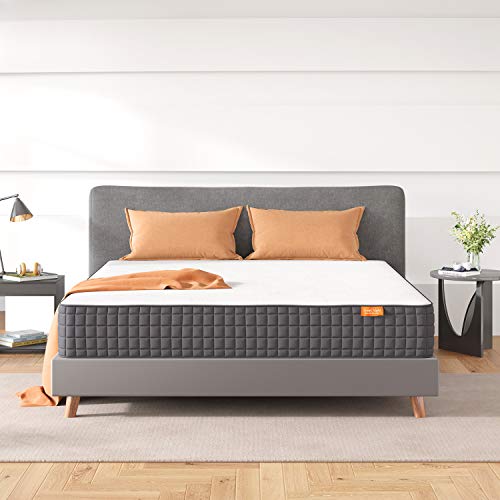 Sweetnight King Mattress, 10 Inch Gel Infused Memory Foam King Size Mattress for Motion Isolation/Cooling Sleep/Pressure & Pain Relief with Medium Firm Feel, Mattresses King