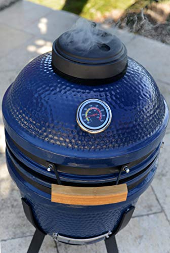 Lonestar Chef SCS-K15B Charcoal Kamado Grill, 15