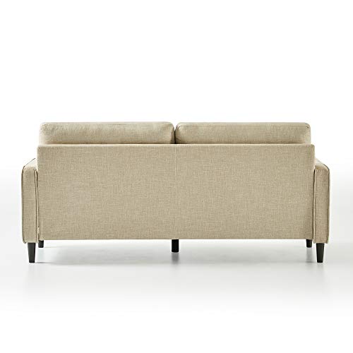 ZINUS Benton Sofa Couch / Grid Tufted Cushions / Easy, Tool-Free Assembly, Beige