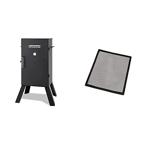 CUISINART COS-330 Smoker, 30“ Electric & CNGS-333 Smoker Mats, 3-Pack