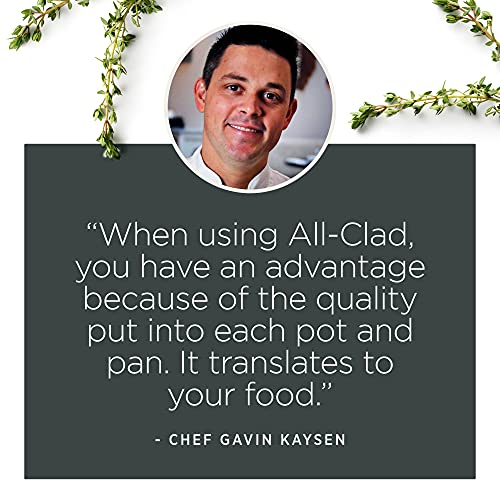 All-Clad Essentials Nonstick Hard Anodized Cookware Set, 10-Piece, Black