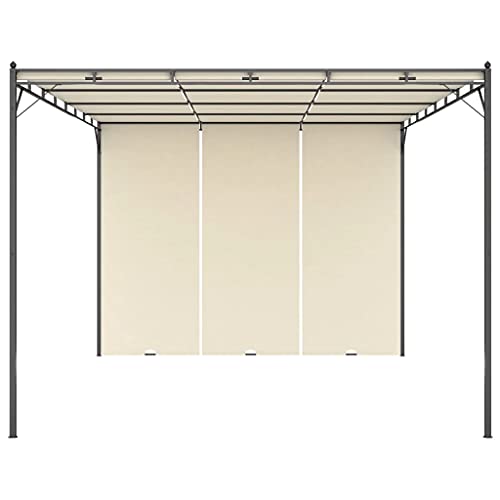 vidaXL Garden Gazebo with Side Curtain 157,5