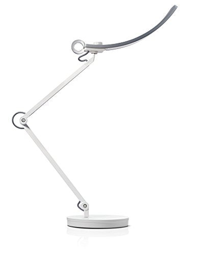 BenQ eReading LED Desk Lamp/Swing Arm/Eye-Caring Table/Office Lamp/Zero Glare/Adjustable and Dimming Color Modes/for Home Office/Multiple Monitors/Workbench (Silver)