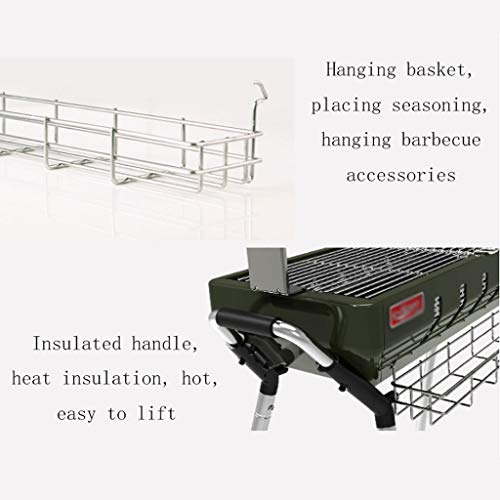 Barbecue Grill Thicken Large Barbecue Home Portable Folding Grill Outdoor Barbecue Shelf Barbecue Grill Charcoal