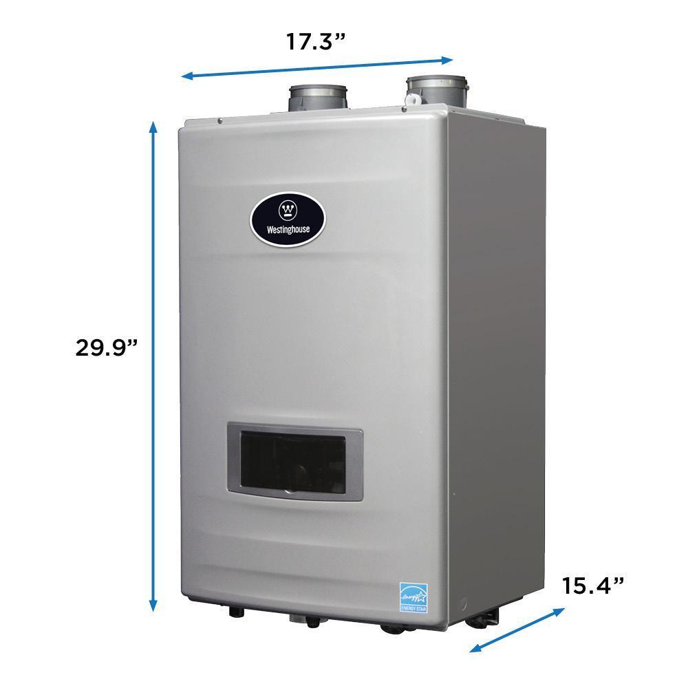 Westinghouse WGRGHLP150 8.2 GPM High Efficiency Liquid Propane Tankless Water Heater with Built- In Recirculation and Pump New