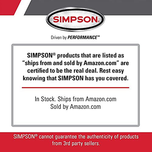 SIMPSON Cleaning CM60912 Clean Machine Gas Pressure Washer Powered by Simpson, 2400 PSI at 2.0 GPM, Black