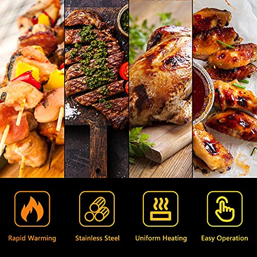 HOMIER Electric Shawarma Grill Machine Brazilian Grill Machine Vertical Rotating Rotisserie Oven Tacos Al Pastor Machine Chicken Turkish Barbecue Machine Electric Kebab Shawarma Gyros Machine 220V