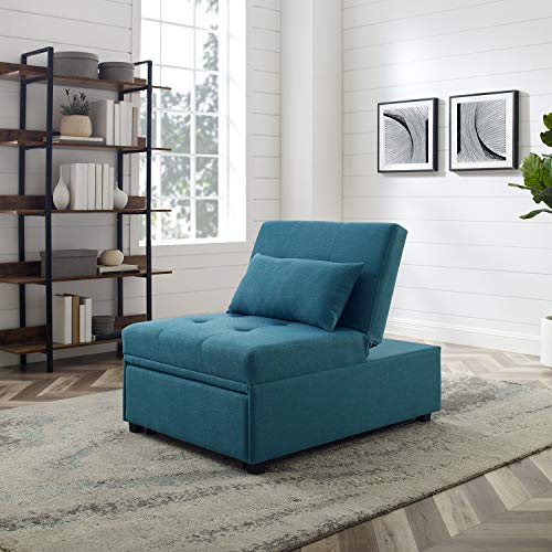 Powell Teal Adjustable Sofa Bed Marnie Chair