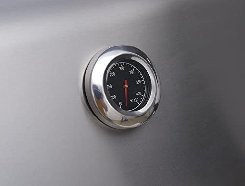 Grilled Delicacy Gas Grill 4-Burner Stainless Steel Liquid Propane Grill, Movable BBQ Grills with Side Burner