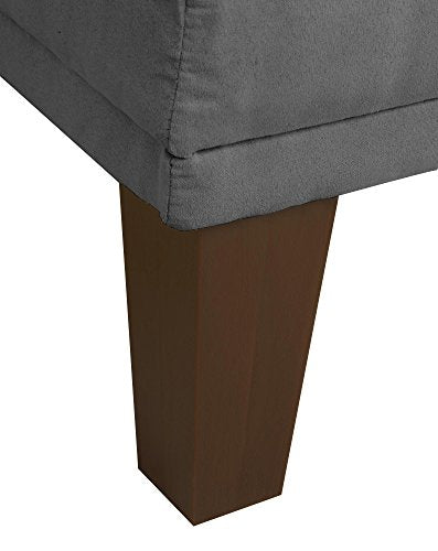 DHP Dillan Convertible Futon with Microfiber Upholstery, Grey